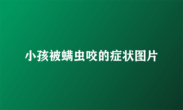 小孩被螨虫咬的症状图片