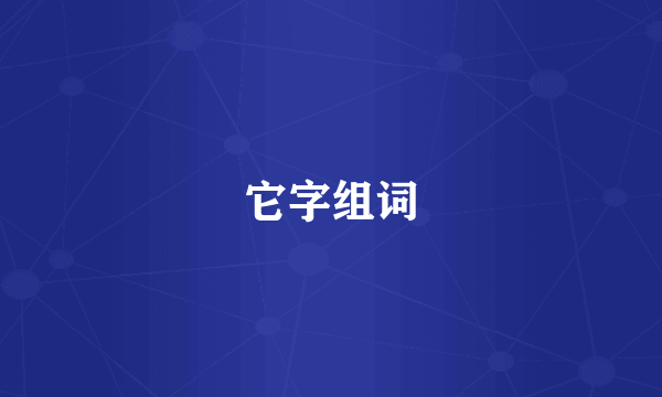 它字组词
