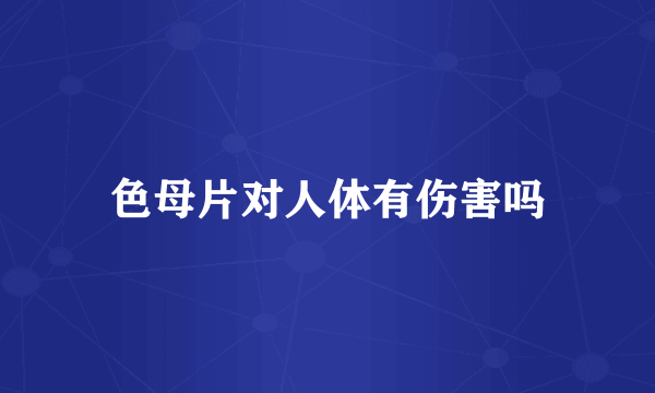 色母片对人体有伤害吗