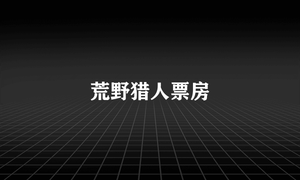 荒野猎人票房