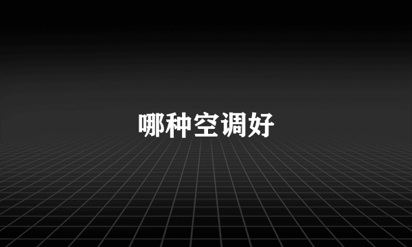 哪种空调好