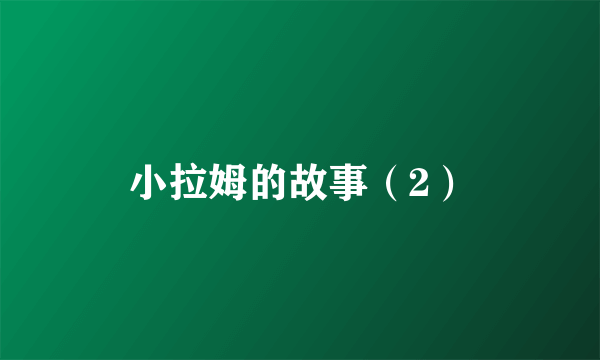 小拉姆的故事（2）