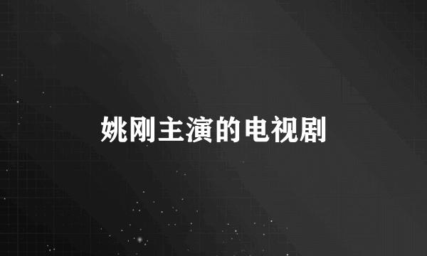姚刚主演的电视剧