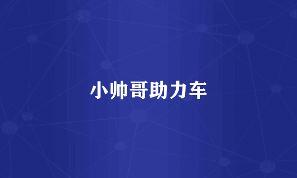小帅哥助力车