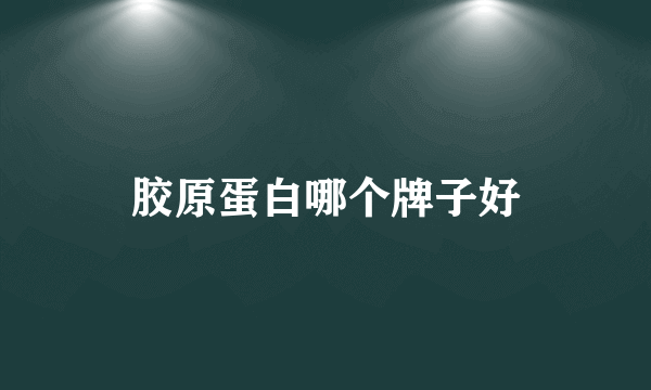 胶原蛋白哪个牌子好