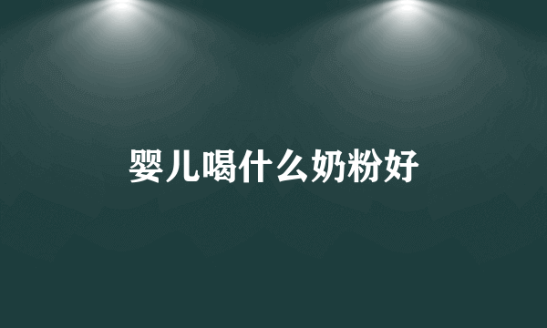 婴儿喝什么奶粉好