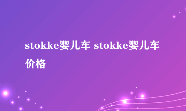 stokke婴儿车 stokke婴儿车价格