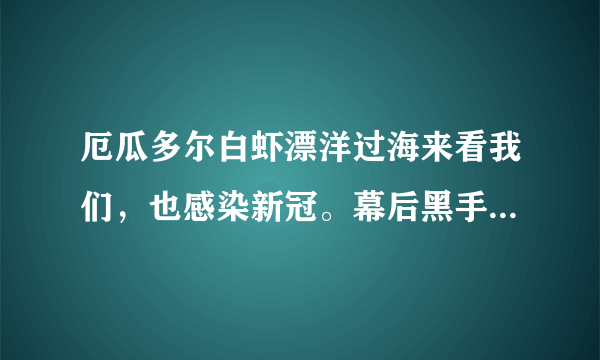 厄瓜多尔白虾漂洋过海来看我们，也感染新冠。幕后黑手到底是谁？