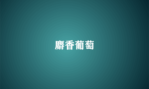 麝香葡萄