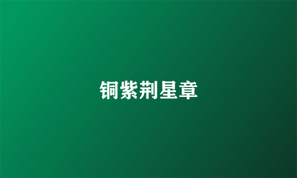 铜紫荆星章