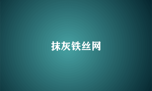 抹灰铁丝网